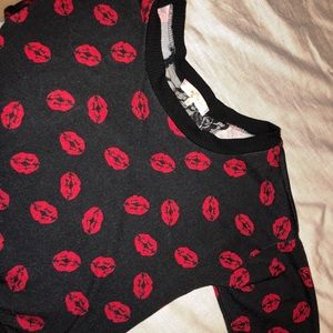 Black Sweater with Lace Back